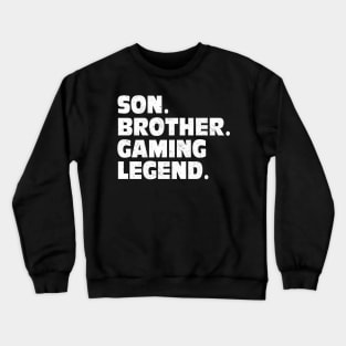 Christmas Gift For Gaming Teenage Boys & Kids Gamer Brother Crewneck Sweatshirt